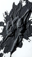 Monochrome abstract ink splatter with dynamic flowing textures and organic shapes, suitable for backgrounds, design elements, and artistic projects.