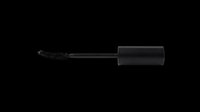 Mascara brush with black tube isolated on transparent background, ready for beauty product design, t-shirt graphics, clipart, stickers, and print-on-demand projects.