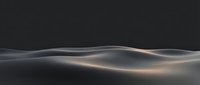 Smooth sand dunes with warm golden light casting across rippled surfaces against dark sky, suitable for backgrounds, wallpapers, and desert landscape designs.