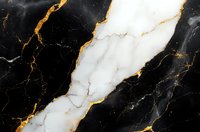 Luxurious black and white marble texture with golden veins creating an elegant natural pattern. Abstract background for luxury interior design and decoration.