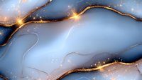 Abstract fluid marble background with golden glitter lines and sparkles. Luxury liquid paint texture with flowing waves and shimmering particles.