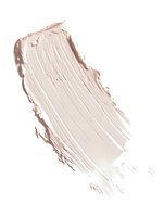 Creamy beige foundation smear on white background, showing texture and consistency of cosmetic product. Isolated makeup swatch for beauty industry use.