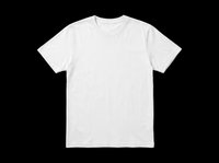 Blank white t-shirt isolated on transparent background, ready for custom design, sublimation, print-on-demand, and apparel projects. Perfect for mockups and merchandise creation.