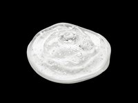 Clear plastic dome lid with hinged closure, isolated on transparent background, ready for packaging design, product mockups, and commercial use applications.