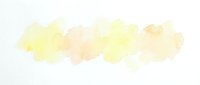 Yellow watercolor paint stroke brush texture on white background for artistic design projects and creative layouts.
