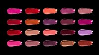 Assorted lipstick swatches in vibrant shades isolated on transparent background. Ready for cosmetics design, beauty packaging, print-on-demand products, and digital marketing materials.
