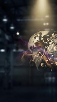 Global financial markets and economic growth concept with glowing earth globe, currency symbols, and upward trending arrows on dark cityscape background.