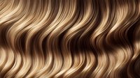 Wavy brown and blonde hair texture with natural highlights and lowlights creating flowing pattern. Seamless background for beauty and fashion industry use.