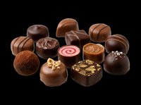 Assorted luxury chocolates and pralines isolated on transparent background, ready for T-shirt design, stickers, clipart, print on demand, and sublimation use.