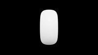Wireless computer mouse with white body and black accents, isolated on transparent background. Ready for clipart, t-shirt design, print-on-demand products, stickers, and sublimation projects.