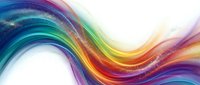 Abstract colorful wave background with flowing rainbow gradient lines and light effects for modern digital design projects and creative presentations.