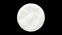 Round cotton pad isolated on transparent background, ready for T-shirt design, stickers, clipart, print on demand, and sublimation projects.