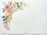 Vintage floral corner arrangement with roses, eucalyptus, and botanical elements on cream background. Isolated design ready for invitations, cards, and stationery projects.