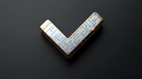 Vintage white measuring ruler in L-shape on dark background with dramatic lighting and shadow. Professional tool for carpentry and construction projects.