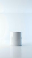 White ceramic mug mockup on clean white background, blank surface ready for custom design, branding, or print-on-demand presentation.