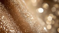 Sparkling water droplets on spider web with morning dew and bokeh light effect in soft brown tones create magical natural macro photography background.
