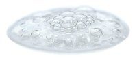 Clear gel or liquid with bubbles and droplets on white background, isolated for cosmetic, skincare, and beauty product design use.