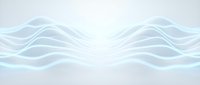 Smooth flowing waves in soft blue and white tones create an abstract, modern design. Isolated on white background, ready for web, print, and digital applications.