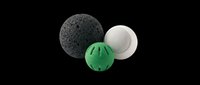 Spa bath bombs and pumice stone isolated on transparent background, ready for wellness product design, t-shirt graphics, print-on-demand merchandise, stickers, and sublimation projects.