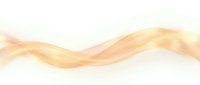 Smooth flowing golden ribbon wave isolated on white background, suitable for design elements, headers, dividers, and decorative overlays for web and print projects.