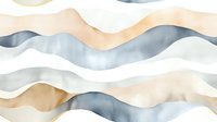 Flowing watercolor waves in neutral tones of beige, gray, and cream create an abstract layered pattern. Seamless design tiles into a continuous background for wallpaper, textiles, and digital projects.