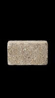 Rough concrete block with gravel texture, isolated on transparent background. Ready for construction, architecture, and material design projects, stickers, clipart, and print on demand use.