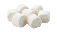Soft white wool felt balls isolated on white background, ready for craft projects, felting, decoration, and design applications.