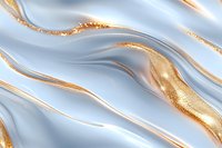 Luxurious white silk fabric with flowing golden glitter waves creates elegant abstract background pattern for luxury design and festive decoration.