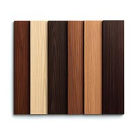 Vertical wooden planks showing different wood grain textures and colors from light pine to dark mahogany, arranged in parallel strips for interior design and furniture.