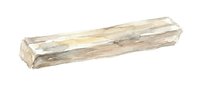 Weathered wooden log or timber beam isolated on white background, suitable for construction, carpentry, and design projects.