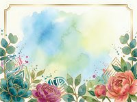 Watercolor floral frame with peonies, teal succulents, and gold accents on soft pastel background, perfect for wedding invitations and greeting cards.