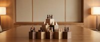 Wooden chess pieces arranged on conference table in modern boardroom representing strategic business planning and corporate leadership decisions.