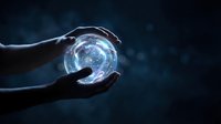 Hands protecting glowing digital sphere with network connections representing data security, technology innovation and cyber protection concepts.