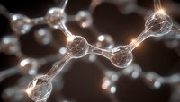 Glowing neural network connections on dark background with bokeh light effects, representing artificial intelligence and deep learning technology.