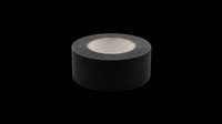 Black duct tape roll isolated on transparent background, ready for design use in clipart, print-on-demand products, stickers, and sublimation projects.
