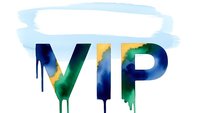 Colorful dripping VIP text with paint effect on white background. Premium membership concept for exclusive access and luxury services.