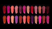 Lipstick swatches in assorted shades isolated on transparent background, ready for cosmetics design, print-on-demand products, packaging mockups, digital beauty guides, and sublimation projects.