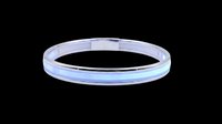 Sleek blue and silver bangle bracelet isolated on transparent background, ready for t-shirt designs, clipart, stickers, and print-on-demand products.