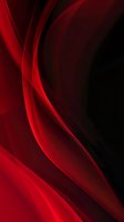 Elegant red waves flow across dark background creating dynamic abstract composition with smooth gradients and curved lines for luxury designs and presentations.