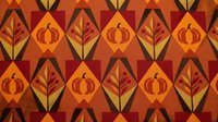 Autumn harvest seamless pattern with pumpkins and leaves in warm orange and burgundy colors. Perfect for fall seasonal designs and thanksgiving decorations.