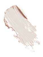 Creamy light beige foundation smear texture on white background, showing cosmetic product consistency and color for makeup and beauty industry use.