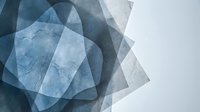 Abstract geometric composition with overlapping translucent blue and gray polygonal shapes creating depth and modern artistic design for contemporary projects.