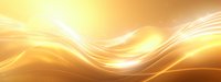 Glowing golden waves with light streaks flow across warm gradient background creating dynamic abstract pattern for luxury design and presentations.