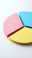 Colorful paper napkins in pink blue and yellow stacked in semicircles on white background for party planning and table setting decoration.