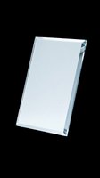 Blank glass award plaque isolated on transparent background, ready for T-shirt design, stickers, clipart, print on demand, and sublimation projects.
