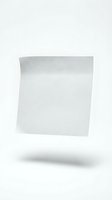 Blank white paper sheet floating with shadow on light background, isolated and ready for design mockups, presentations, and branding projects.