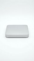Blank white rounded square tray or platform isolated on light background, suitable for product mockups and display presentations.