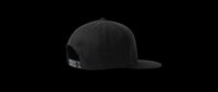 Black baseball cap isolated on transparent background, ready for t-shirt design, print-on-demand products, clipart, stickers, and sublimation projects.