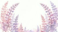 Watercolor lavender wreath frame with purple and pink flowers on white background for wedding invitations, greeting cards and romantic designs.