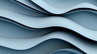 Elegant wavy lines creating smooth flowing curves in light blue and gray tones form abstract modern background with soft gradient shadows and depth.